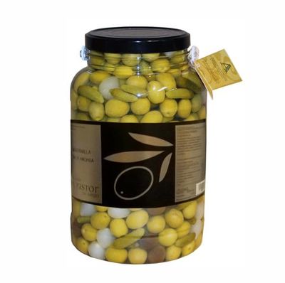 Aceituna Cóctel El Pastor PET 3.85kg.