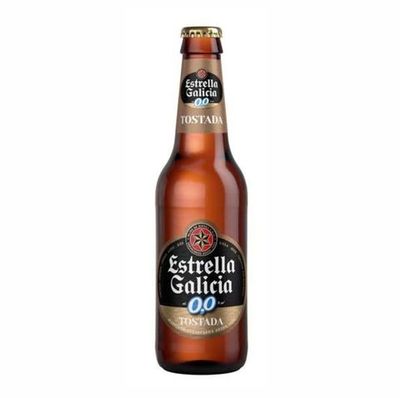 Estrella Galicia 0'0 Tostada vidrio 33cl. 