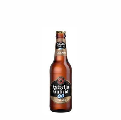 Estrella Galicia 0'0 Tostada vidrio 25cl.